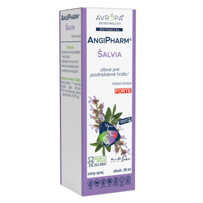 Obrázok produktu AVROPA AngiPharm Šalvia Forte – sprej na podráždené hrdlo a ústnu dutinu