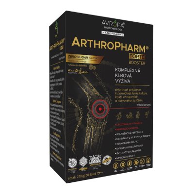 Obrázok produktu AVROPA ArthroPharm Forte – kĺbová výživa v prášku s biopolymérom, peptidmi, PEA, lipozomálnym vit. C