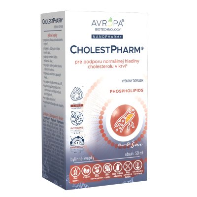 Obrázok produktu AVROPA CholestPharm – NanoPharm+ bylinné kvapky na podporu normálnej hladiny cholesterolu