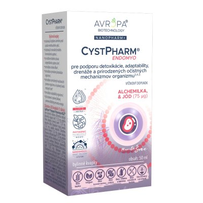 Obrázok produktu AVROPA CystPharm Endomyo – NanoPharm+ kvapky pre ženskú rovnováhu a prirodzené očistné procesy