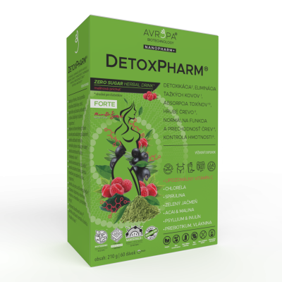 Obrázok produktu AVROPA DetoxPharm Forte – prášok na detoxikáciu organizmu a kontrolu hmotnosti bez cukru