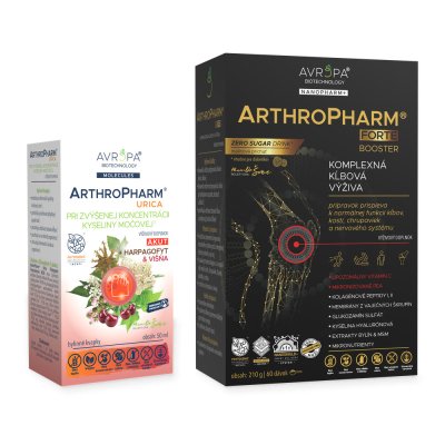 Obrázok produktu AVROPA Dna & kĺby – zvýhodnené balenie (ArthroPharm Urica Akut + ArthroPharm Forte)