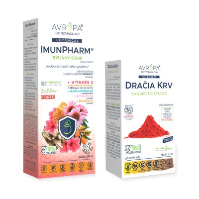 Obrázok produktu AVROPA Dvojitá obrana – zvýhodnené balenie (ImunPharm Forte + Dračia krv)