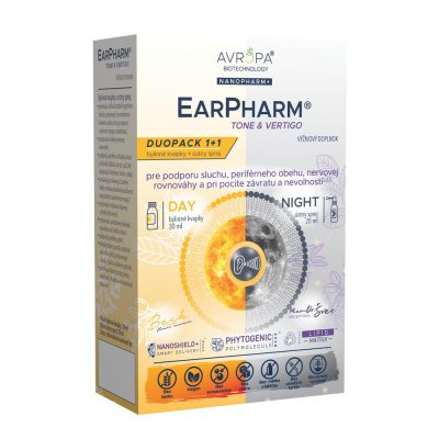 Obrázok produktu AVROPA EarPharm Tone & Vertigo Duopack – Day kvapky a Night sprej