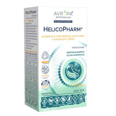 Obrázok produktu AVROPA HelicoPharm – NanoPharm+ kvapky s mastichou pre žalúdok a mikrobiálnu rovnováhu