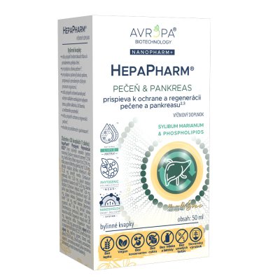 Obrázok produktu AVROPA HepaPharm – lipozomálne bylinné kvapky na pečeň a pankreas, 50 ml