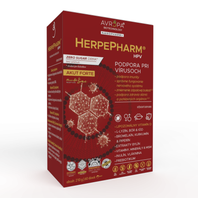Obrázok produktu AVROPA HerpePharm HPV Akut Forte – prášok na podporu pri vírusoch, zápale a zdraví slizníc