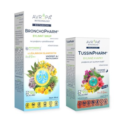 Obrázok produktu AVROPA Kašeľ pod kontrolou – zvýhodnené balenie (BronchoPharm + TussinPharm)