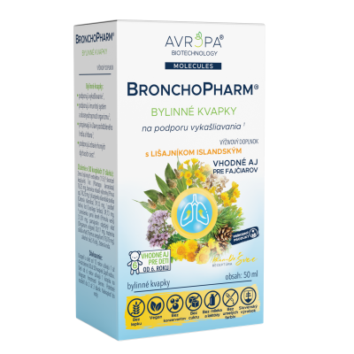 Obrázok produktu AVROPA BronchoPharm – bylinné kvapky s lišajníkom na vykašliavanie, vhodné aj pre fajčiarov