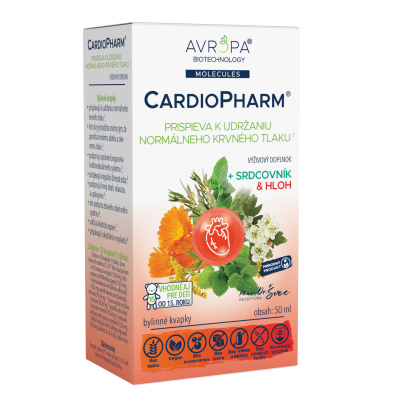 Obrázok produktu AVROPA CardioPharm – bylinné kvapky pre srdce a udržanie normálneho krvného tlaku
