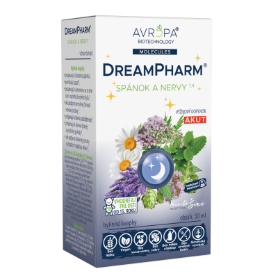 Obrázok produktu AVROPA DreamPharm Akut – bylinné kvapky na pokojný spánok a nervy
