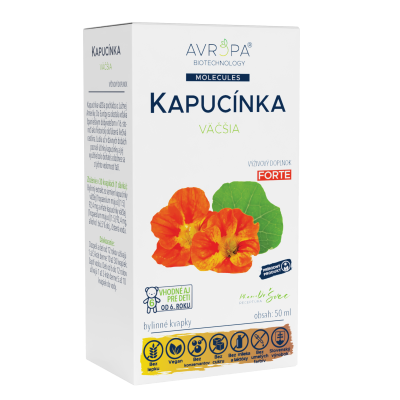 Obrázok produktu AVROPA Kapucínka väčšia Forte – bylinné kvapky na tradičné použitie
