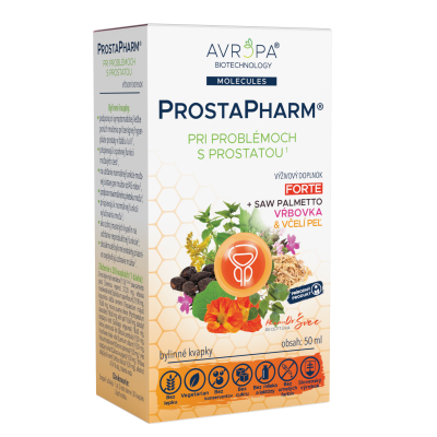 Obrázok produktu AVROPA ProstaPharm Forte – bylinné kvapky so saw palmetto a vrbovkou pri problémoch s prostatou