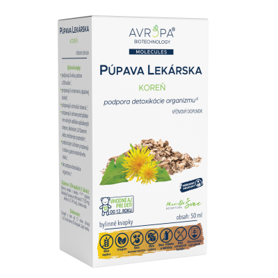 Obrázok produktu AVROPA Púpava lekárska koreň – bylinné kvapky na detoxikáciu organizmu