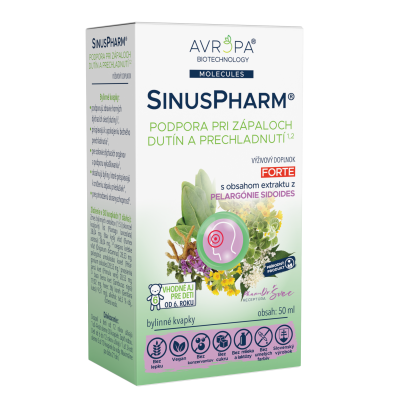 Obrázok produktu AVROPA SinusPharm Forte – bylinné kvapky na dutiny, prechladnutie a na vykašliavanie