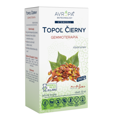 Obrázok produktu AVROPA Topoľ čierny – gemmoterapeutické kvapky, 50 ml