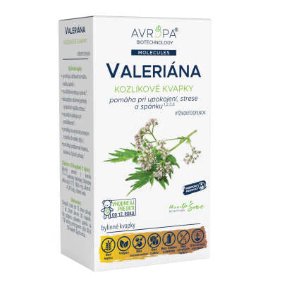 Obrázok produktu AVROPA Valeriána lekárska – kozlíkové bylinné kvapky na spánok, stres a upokojenie