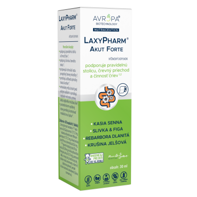 Obrázok produktu AVROPA LaxyPharm Akut Forte – bylinné kvapky na podporu pravidelnej stolice