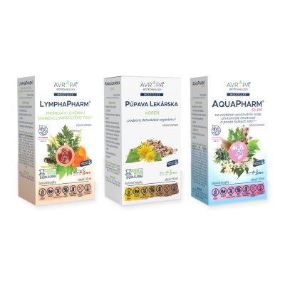 Obrázok produktu AVROPA Lymfa, detox & odvodnenie – zvýhodnené balenie (3 produkty)