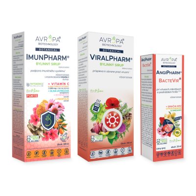 Obrázok produktu AVROPA Malý obranca – zvýhodnené balenie (ImunPharm Forte + ViralPharm + BacteVir)