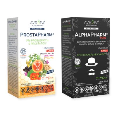 Obrázok produktu AVROPA Muž 40+ – zvýhodnené balenie (ProstaPharm Forte + AlphaPharm Akut)