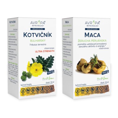 Obrázok produktu AVROPA Sila & svaly – zvýhodnené balenie (Kotvičník Bulharský Ultra Strength + Maca)