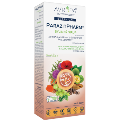 Obrázok produktu AVROPA ParazitPharm – bylinný sirup na udržiavanie tráviaceho traktu bez parazitov