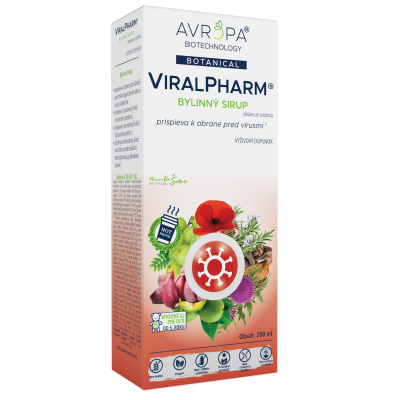 Obrázok produktu AVROPA ViralPharm – bylinný sirup prispieva k obrane pred vírusmi, vhodný aj ako horúci nápoj