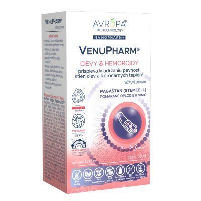 Obrázok produktu AVROPA VenuPharm – NanoPharm+ kvapky s pagaštanom konským pre cievy, žily a hemoroidy