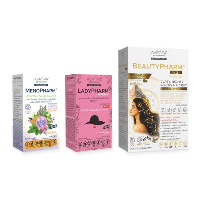 Obrázok produktu AVROPA Ženská rovnováha – zvýhodnené balenie (MenoPharm + LadyPharm + BeautyPharm)